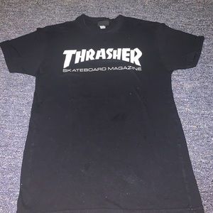 Thrasher Black And White tee